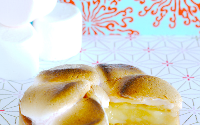 Tarte au citron et guimauve