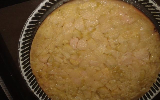 Tatin à la rhubarbe