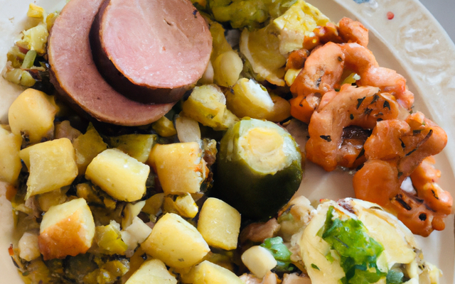 Choucroute au pistou & tartare de poisson