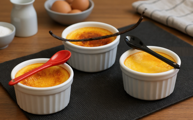 Crème aux œufs familiale et traditionnelle