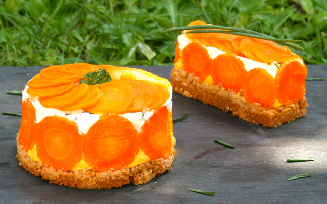 Cheesecake salé aux carottes