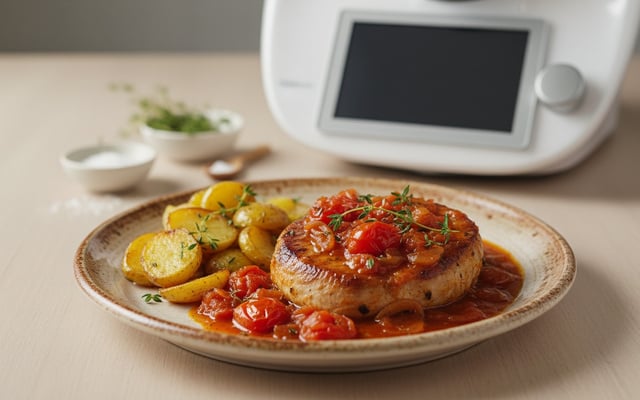 Rouelle de porc aux tomates au thermomix