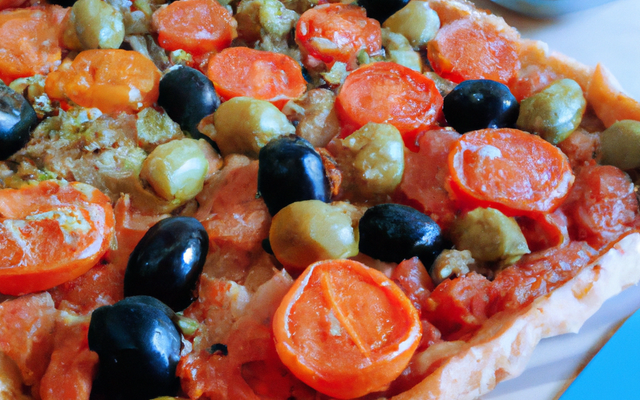 Tarte à la tomate et olives au thermomix