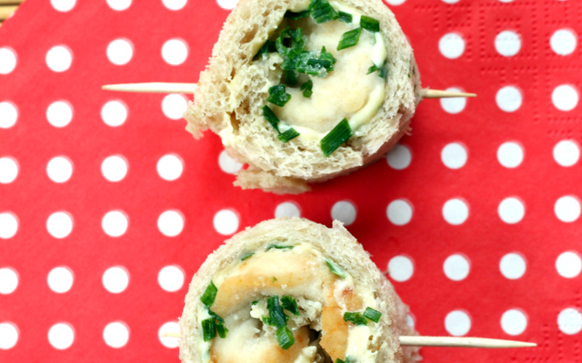 Brochettes froides de poulet-mayo