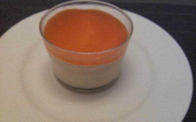 Mousse à l'abricot et sa purée