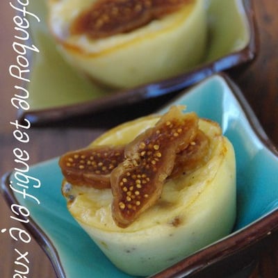 Moelleux à la figue et au Roquefort