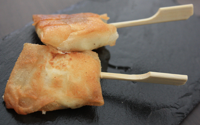 Bricks de tomates cerise et fromage frais