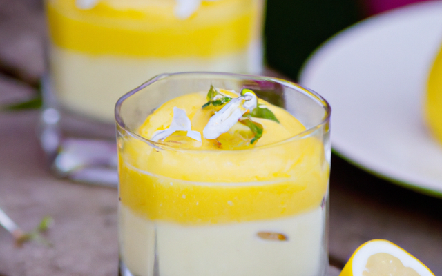 Mousse de citron glacée sans gluten