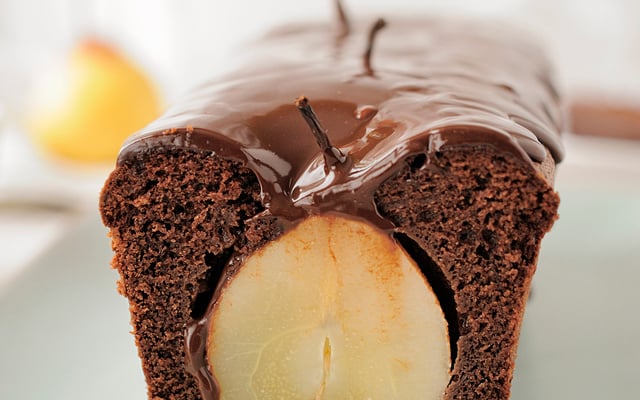 Gâteau aux poires et cacao ... et chocolat