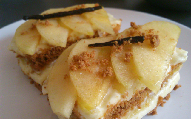 Mille-feuilles aux pommes et aux spéculoos