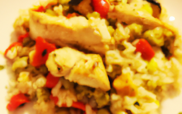 Risotto aux légumes et au poulet vite fait bien fait !