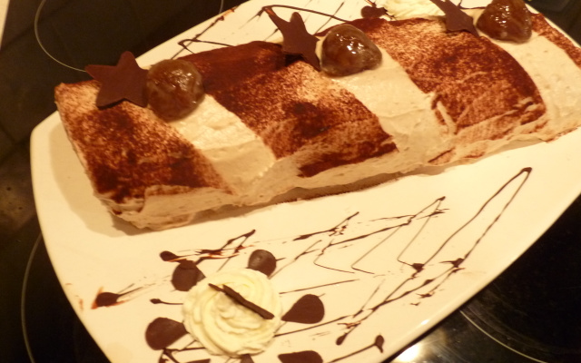 Bûche à la crème de marrons