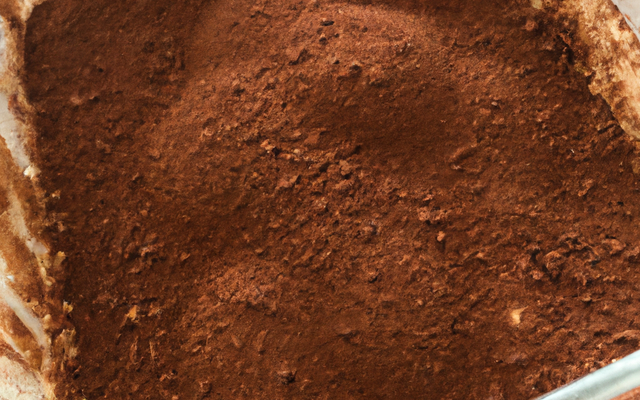 Tiramisu aromatisé pêche au cacao