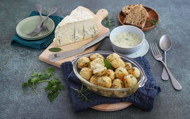 Boulettes de poulet farcies au Gorgonzola AOP