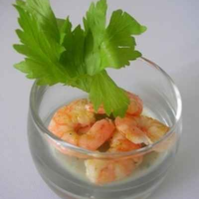 Verrine crevettes-citron