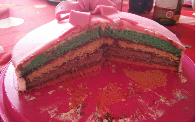 Gâteau arc en ciel