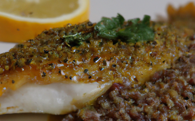 Aile de raie à la moutarde et aux lentilles