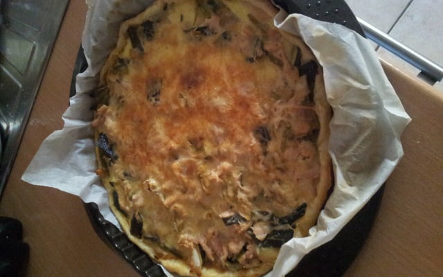Tarte au thon et poireaux
