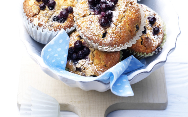 Muffins aux myrtilles sauvages