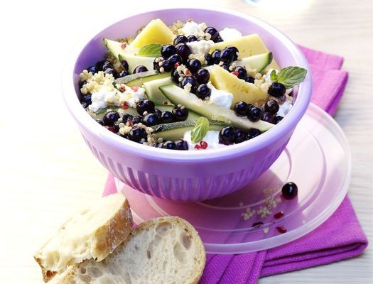 Salade de quinoa aux myrtilles