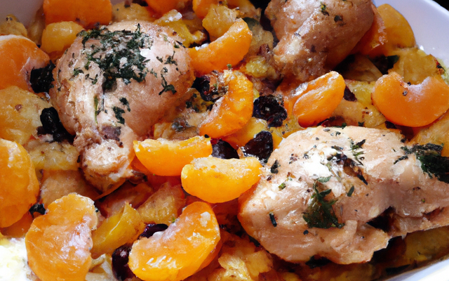 Chapon à la mandarine et à la clémentine