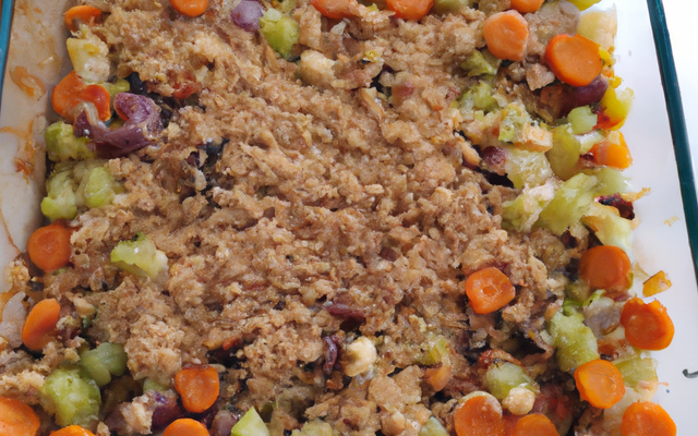 Crumble de petits légumes