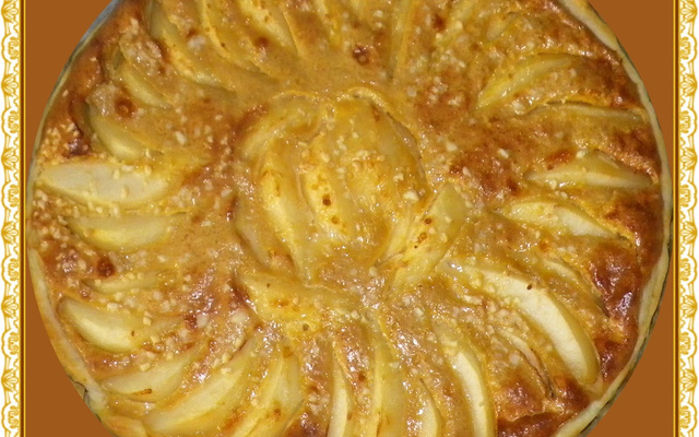 Tarte poires amandes