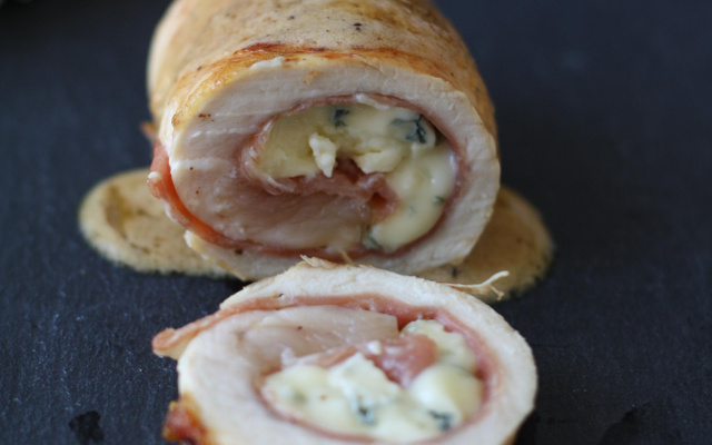 Roulé de poulet à la Fourme d'Ambert