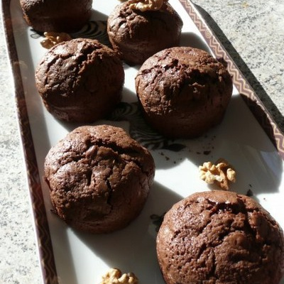 Muffins Brownie et Noix