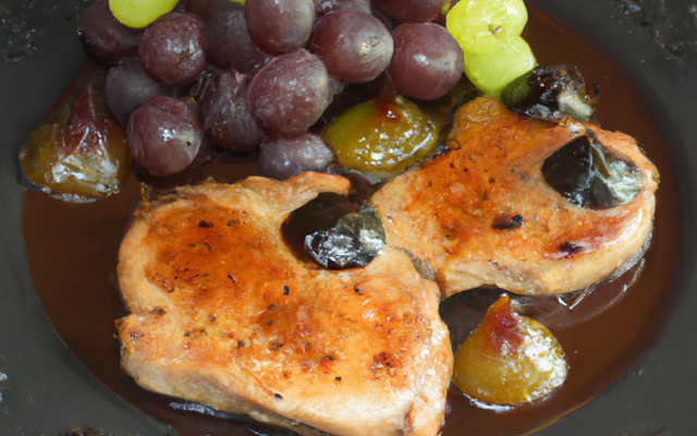 Escalopes de foie gras aux raisins