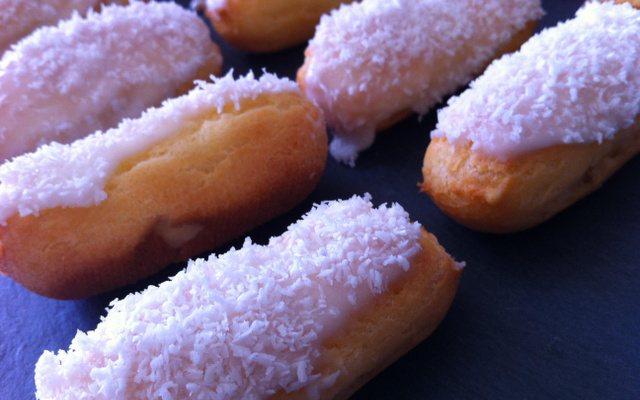 mini éclairs citron vert basilic
