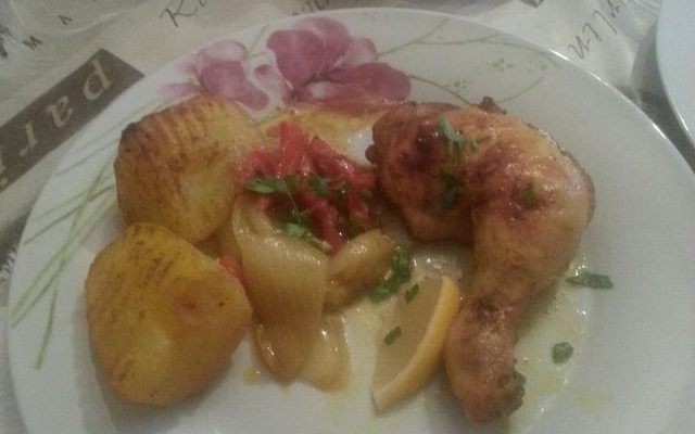 Cuisse de poulet sauce curry