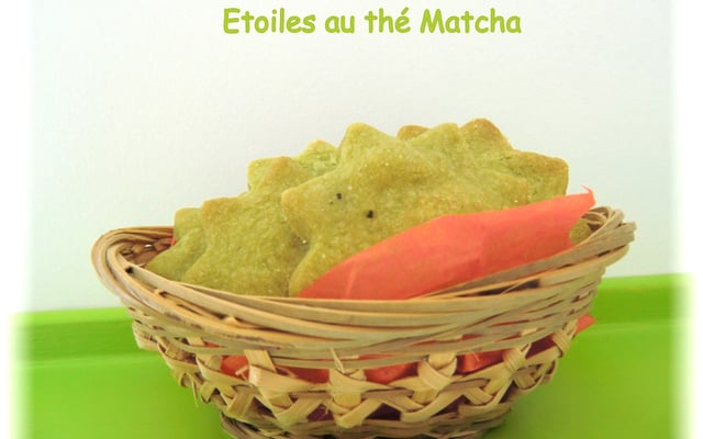 Sablés au thé matcha