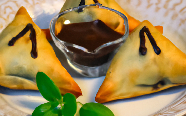 Samoussa exotique chocolaté