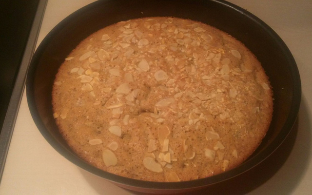 Gâteau noix, amandes et chocolat