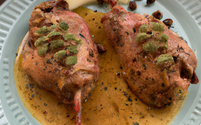 Tournedos de râble de lapin au beurre d'épices