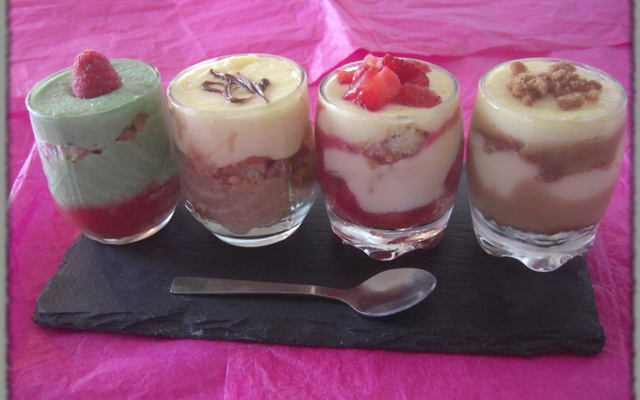 Farandole de verrines de tiramisu