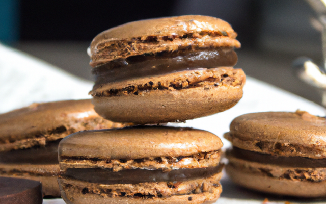 Macarons au chocolat de Delphine