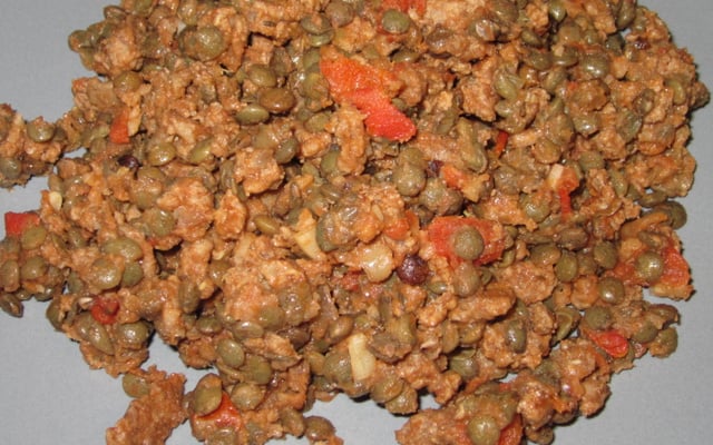 Lentilles façon bolognaise