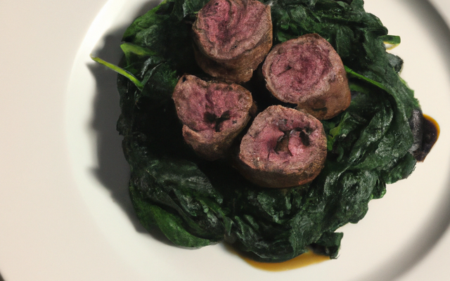 Feuilleté de filet mignon & épinards