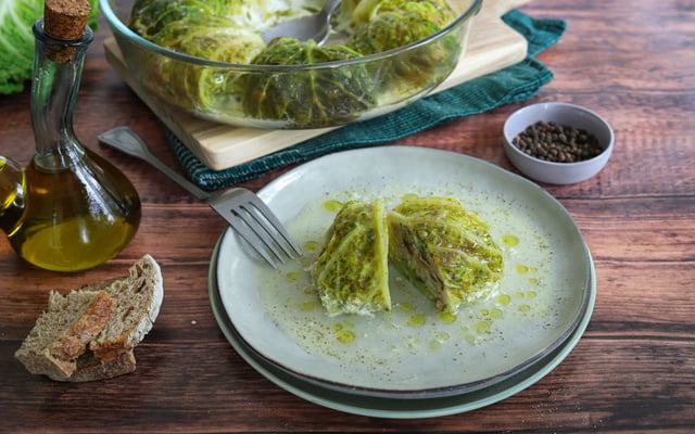 Choux farcis sans viande