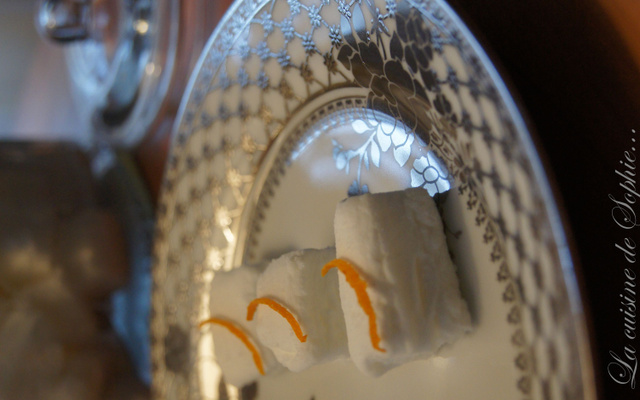 Guimauve à l'eau de fleur d'oranger