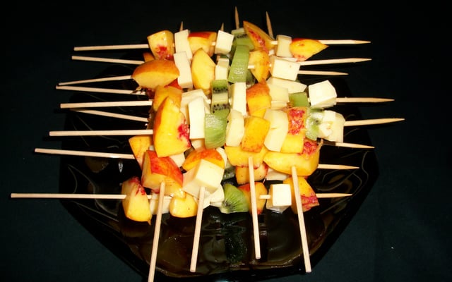 Brochettes sucrés salés