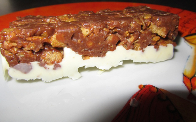 Barre de céréales aux deux choco