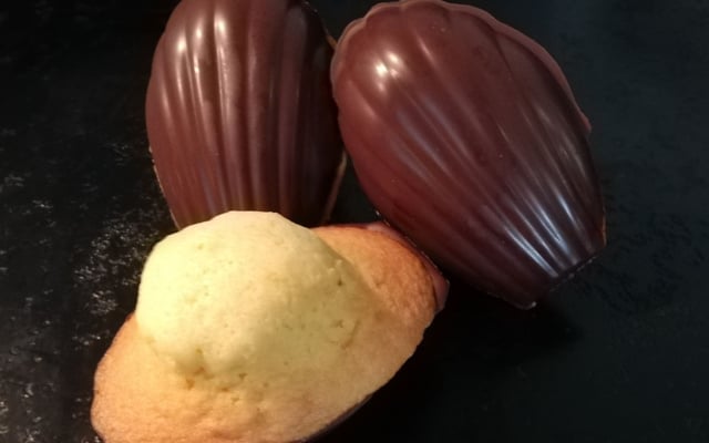Madeleines maison coque chocolat
