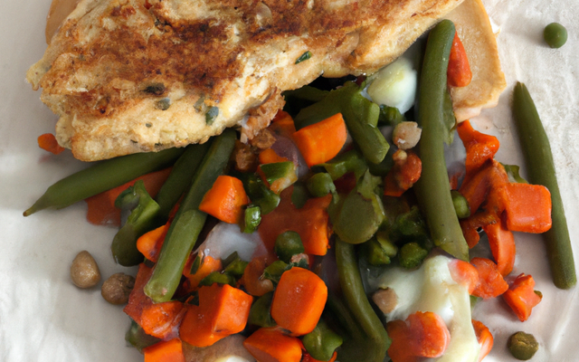 Escalope de dinde aux 3 légumes