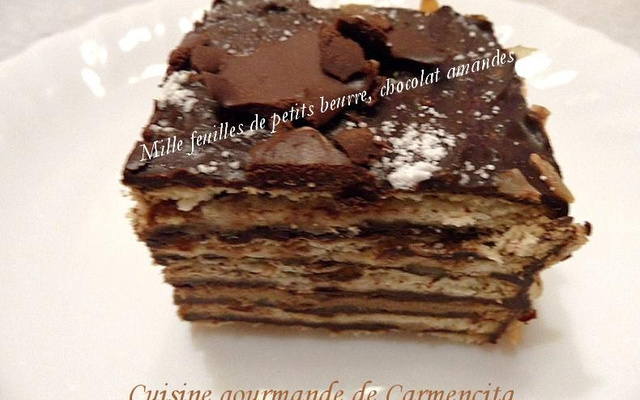 Mille-feuilles de petit beurre
