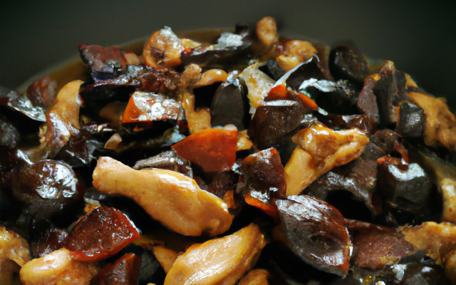 Wok de poulet aux pruneaux