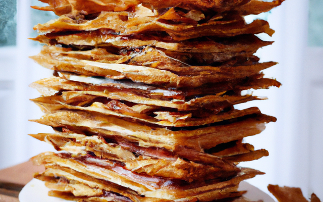 Mille-feuilles croustillant aux saveurs d'automne