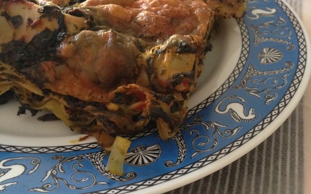 Lasagnes épinards et tomates